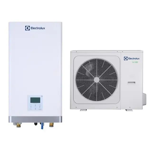 Pompa de caldura aer-apa Electrolux tip split, putere utila maxima incalzire 8.3kW, alimentare monofazata 220-240V, R32, A+++, model EMHp-8V/N8