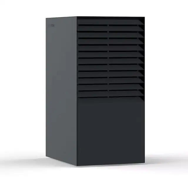 Pompa de caldura aer apa, Rezidentiala, Premium, Unitate Externa Kronoterm VERSI O Nero, 2-6 Kw, Negru (RAL 8019), R452B, SCOP 5