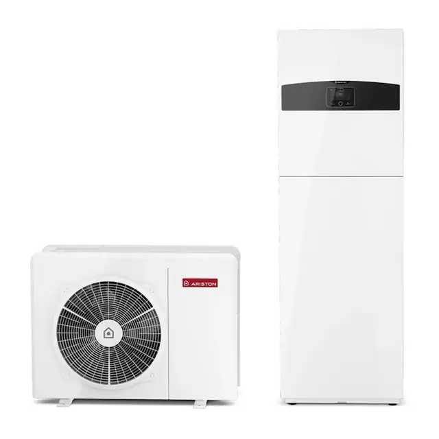 Pompa de caldura conectata aer/apa monobloc Nimbus Compact M cu incalzire electrica Ariston 8 kW trifazata