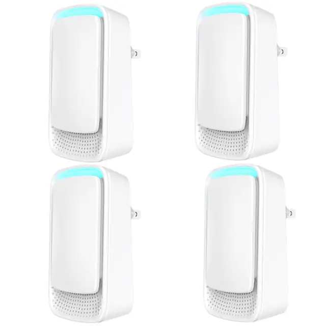 Ionizatoare de aer plug-in pentru casa 4Pack Purificator de aer cu ioni negativi pentru dormitor Odorizant pentru casa, birou, baie si sufragerie (4 buc), LYCENXI®