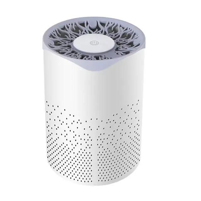 Purificator de Aer Portabil cu Filtru HEPA – Tehnologie Avansata de Purificare, Design Elegant, Ultra-Silentios, Ideal pentru Casa, Masina si Birou, bedee, alb