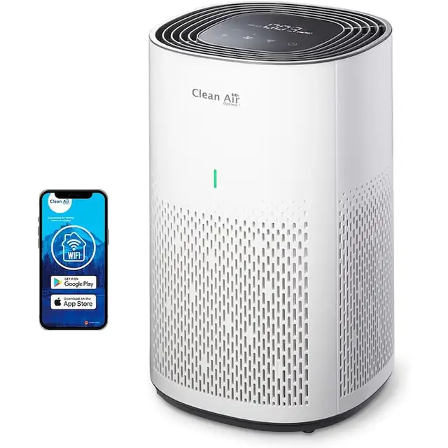Clean Air Optima CA-505 Smart – Purificator de aer inteligent HEPA cu ionizator, silentios