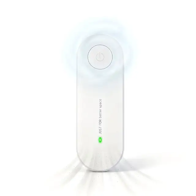 Purificator aer portabil, Eliminare miros animale, tutun, gatit, Silentios, Alimentare 220V, Pentru casa, birou si masina, Suprafata 5-30 mp，alb