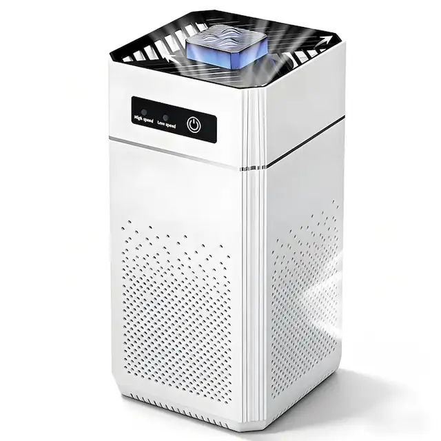 Purificator de aer YOUKUKE®, cu filtru HEPA si aromaterapie, pentru incaperi pana la 60m², 20dB, 24.5x12.5x12.5 cm