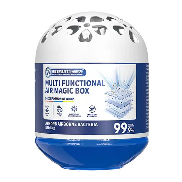 Cutie purificatoare aer multifunctionala 200g, naturala, compacta, alba