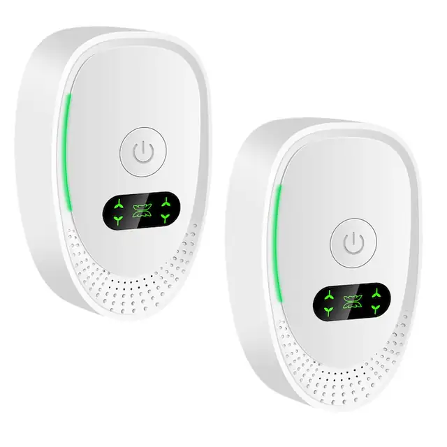 Purificator de aer cu ioni negativi, Set 2 bucati, fara filtru, silentios si economic (2W), cu priza directa, elimina mirosurile din fum, animale si incaltaminte – ideal pentru casa, birou si baie