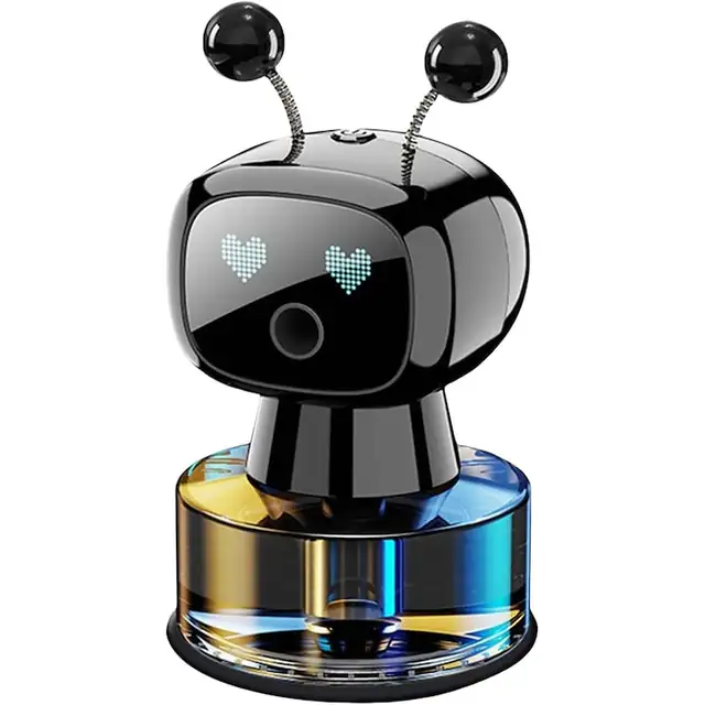Purificator aer robot inteligent aromaterapie negru 6.5x11cm