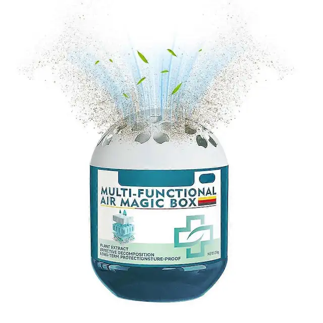 Purificator de aer Magic Box multi-functional, fara consumabile, elimina PM2.5, formaldehida si mirosuri, alb/bleu, 1 buc