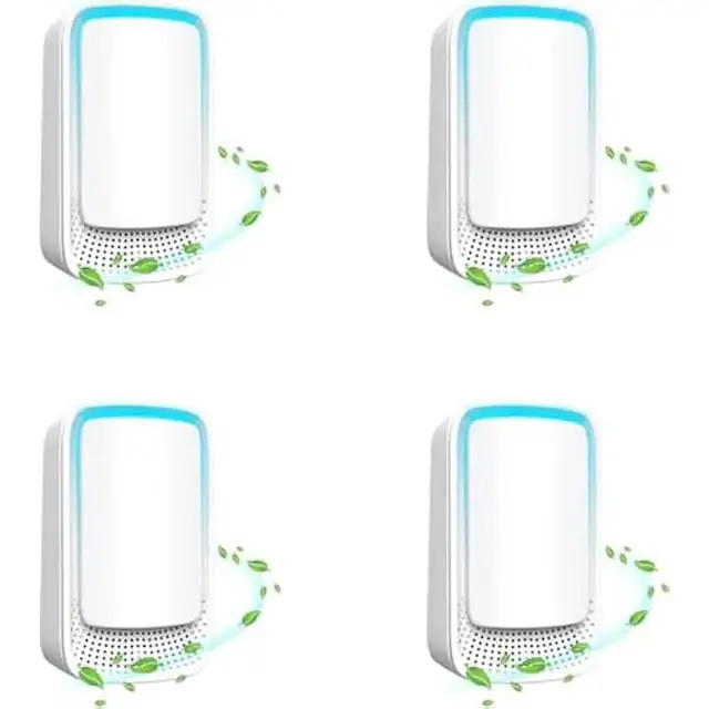 Purificator aer compact ion negativ portabil silent multicolor 1.65x30cm set 4 bucati