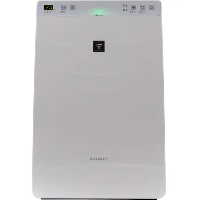 Purificator de aer cu umidificare Sharp KC-F32EUW, tehnologie Plasmacluster, 1.8 l, Alb
