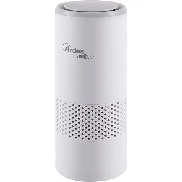 Purificator de aer portabil Handy Air ARDES ARM8P01, 15 m³/h, Ideal pentru masina, 2.5 W, Filtru HEPA carbon activ, Functie ionizare, Alb