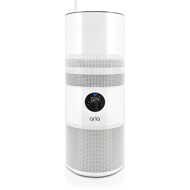 Purificator de aer Hybrid Aria MAP-ZK-H2025-U29W, Acoperire 25 m patrati, Booster de aer, Flitru Hepa H13, Lampa UV-C, Eficienta curatare aer PM2.5, Fitoremediere, Alb