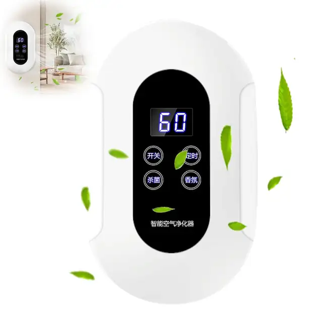 Purificator de aer cu ozon, 5W, 100mg/h, pentru suprafete de pana la 30 mp, LCD, alimentare 220V, alb