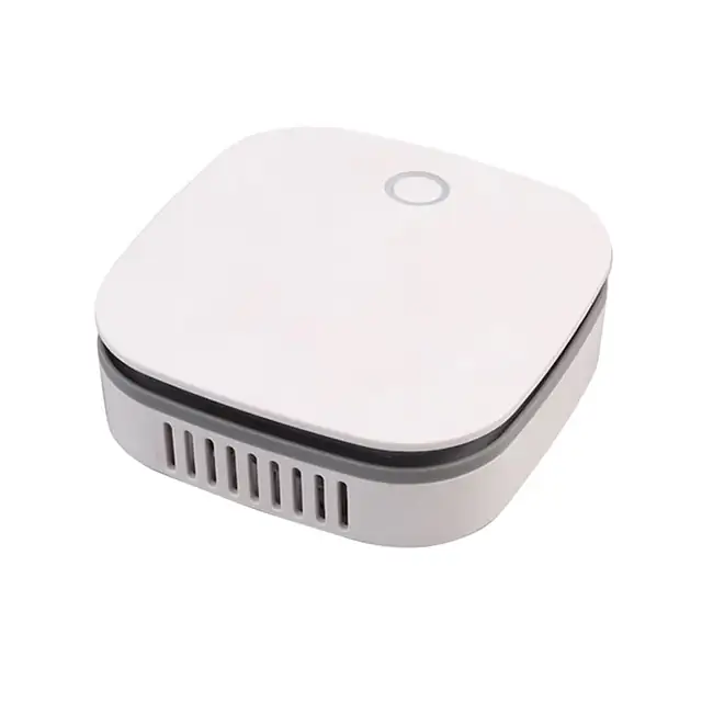 Purificator de aer cu ozon, JESWO®, Ionizare, elimina mirosurile, sterilizeaza, pastreaza prospetimea, potrivit pentru dulapuri, USB, 11.5x11.5x3.5 cm, alb