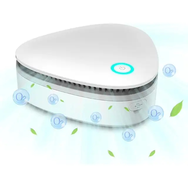 Purificator de aer cu ozon, Fudisenn®, pentru spatii cu suprafete intre 15-30 mp, 3 W, elimina mirosurile, sterilizeaza, pastreaza prospetimea, potrivit pentru dulapuri, bucatarii, dulapuri de pantofi, interioare auto, alb