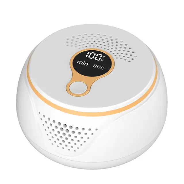 Mini Purificator de Aer cu Ozon Lommad®, Sterilizator Portabil USB Reincarcabil, Dezinfecteaza, Sterilizeaza si Elimina mirosurile neplacute din Masini, Frigider, Dulapuri, Baie, Dormitor, Afisaj Digital, 3 moduri de Purificare si Sterilizare