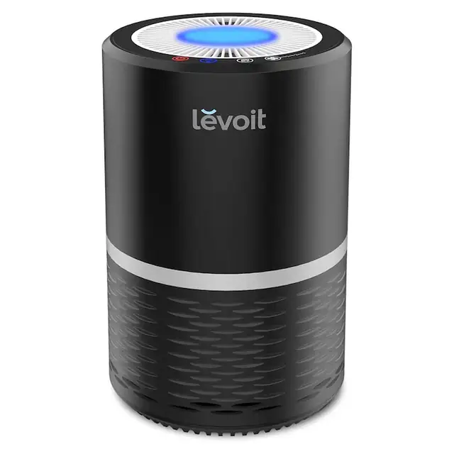 Purificator de aer Levoit, filtrare 3 etape, HEPA, negru, 25 m²