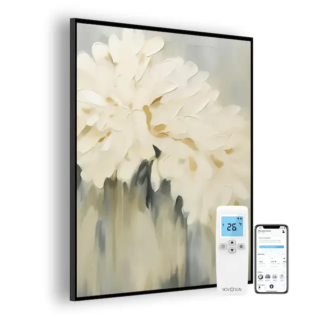 Panou radiant NovoSun ART 700W - Bloom cu Termostat Smart WiFi