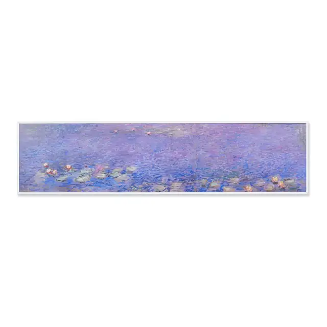 Panou radiant Klarstein Wonderwall Air Art Smart, 120x30cm, 350W, decorat cu nuferi