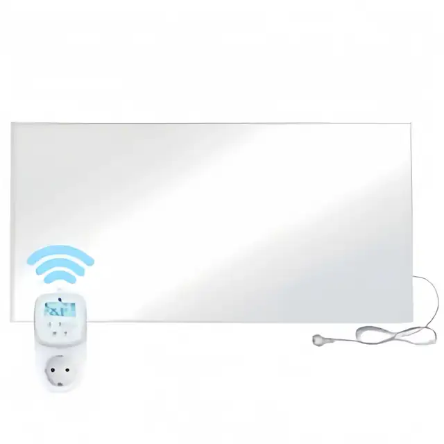 Panou de incalzire cu infrarosu, Radiator electric de perete, 1050 W, Termostat, Silentios, Eficient energetic, Tehnologie cu grafen, Stecar UE