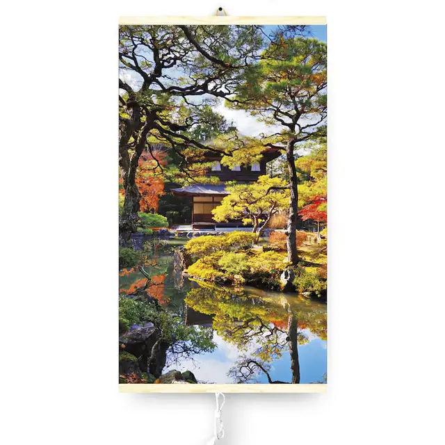 Panou radiant infrarosu Trio model Garden Kyoto, 430W, 0,9kg, termostat 2 trepte, 100cm x 60cm