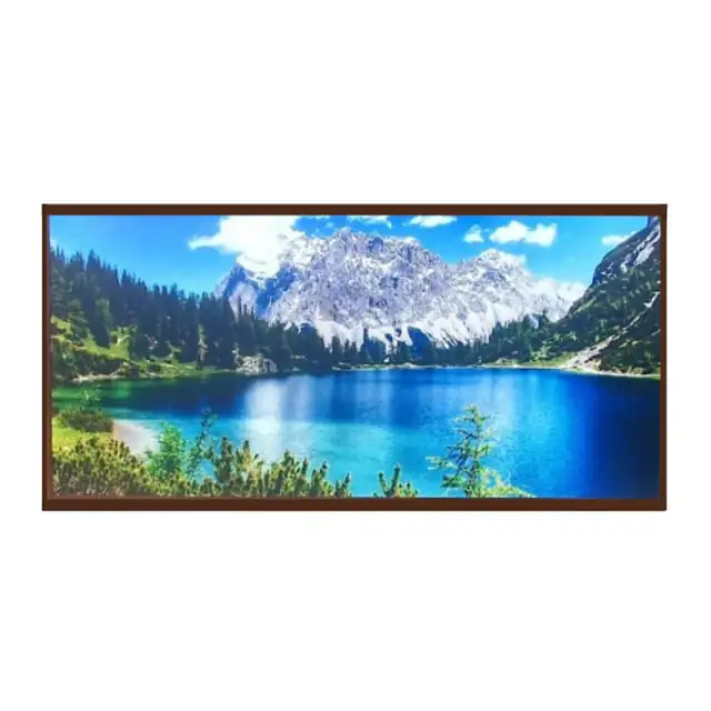 Panou radiant infrarosu DRAGUS, imprimat imagine lac natura munti 125/60cm 900W/700W 10kg