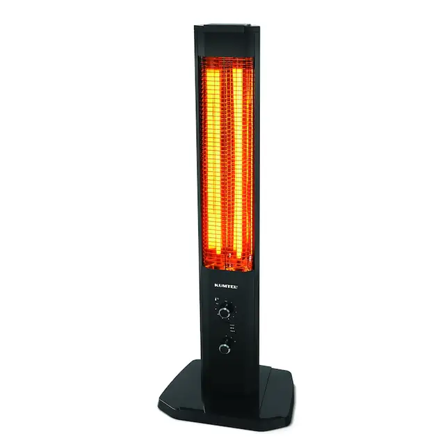 Radiator turn, Kumtel, MH-1200, Tub Mica, 1200W, 115 cm, Negru