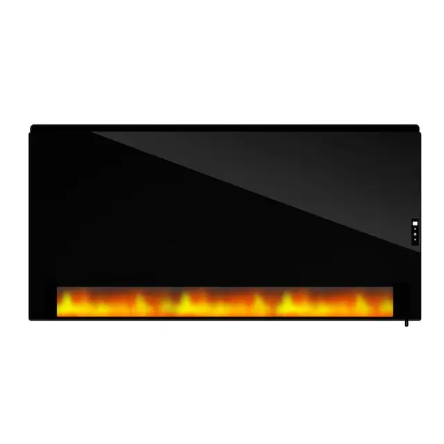 Panou Radiant Infrarosu cu Flacari Decorative, Sticla Termorezistenta, 1400W