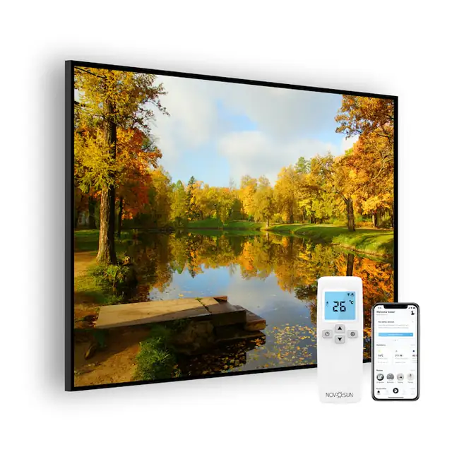 Panou radiant NovoSun ART 700W - Park cu Termostat WiFi