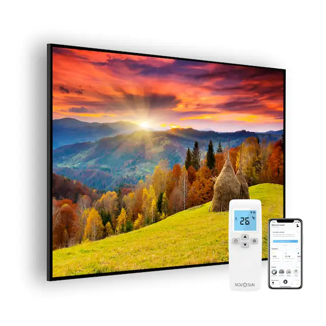 Panou radiant NovoSun ART 900W - Fall cu Termostat WiFi