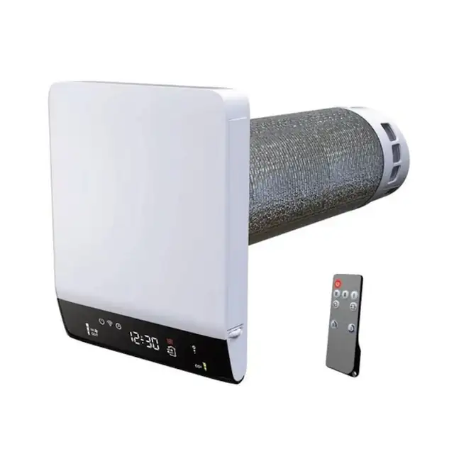 Ventilator cu recuperator de caldură Vents Breezy 160-E Smart, telecomandă, 57 mc/h, cupru, 245x307x45 mm
