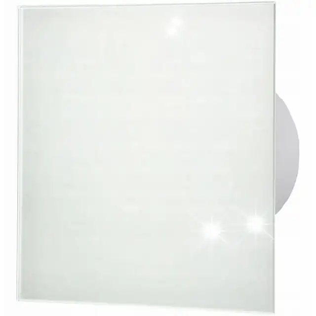Ventilator baie cu panou decorativ, Orno, 100mm, 8W, alb, dimensiuni 135x135mm, set complet