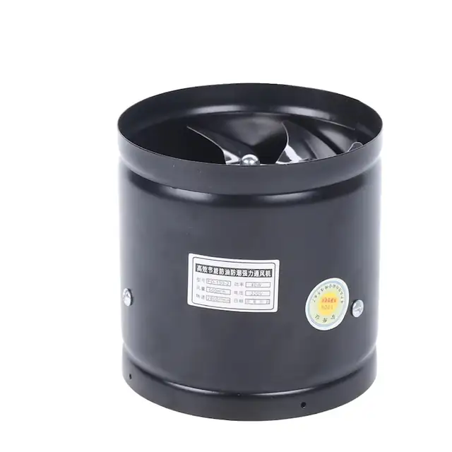 Ventilator de evacuare, viteza mare, functionare silentioasa, negru