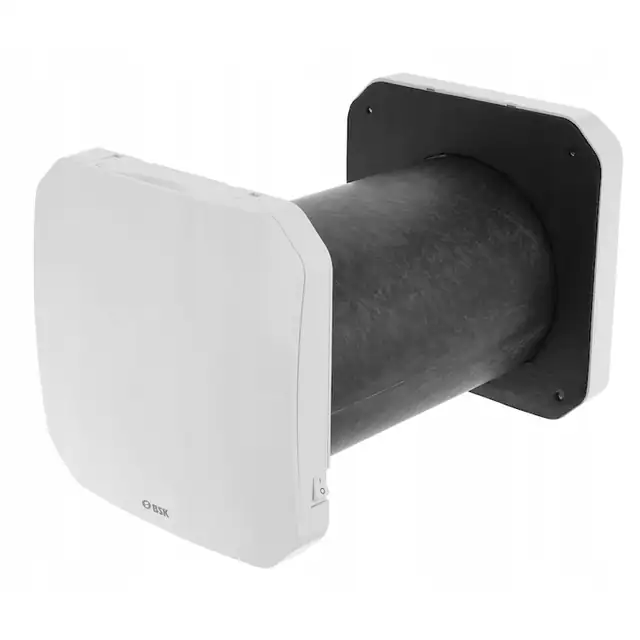 Recuperator perete BSK ZEPHYR, 60m3/h, 4 moduri de lucru, Wi-Fi, 165mm