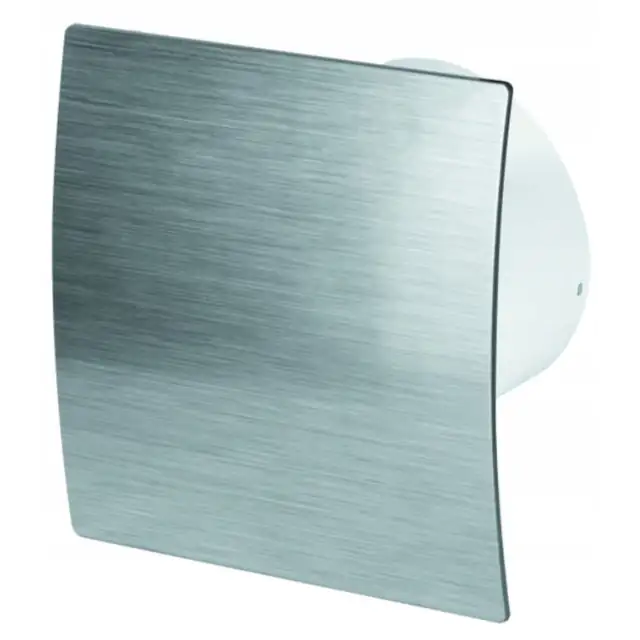 Ventilator de baie cu higrostat, Awenta ESCUDO, 125mm, argintiu, 18W, 175m3/h