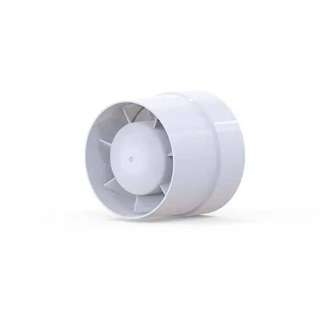 Ventilator de conduct 125mm, 16W, silentios, ABS, cu protectie termica