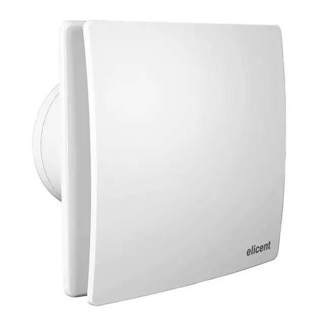 Ventilator baie ELICENT Elegance 100 2V, Clapeta antiretur, 2 Trepte de viteza, Motor Long Life 30000h, Fabricatie Italia, Debit 98 mc/h