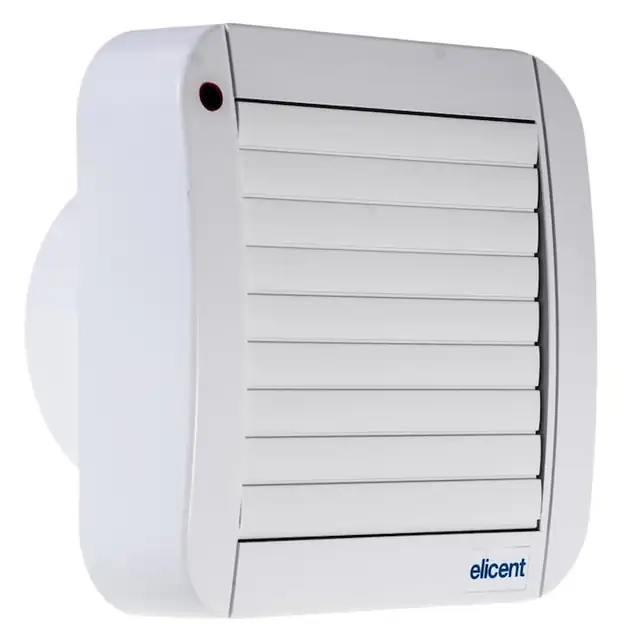 Ventilator baie de fereastra/perete ELICENT ECOLINE 120 A, Garantie 5 ani, Jaluzele automate, Motor long life 30000 h, Fabricatie Italia, Debit 170 mc/h