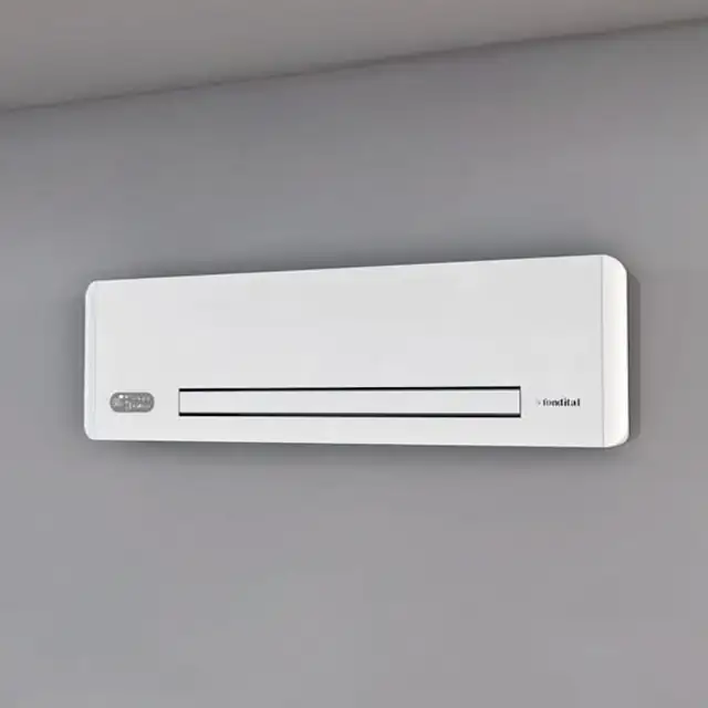 Ventiloconvector de perete Fondital Aural Split 60, alb, 1127x335x128mm, design modern, capacitate racire 1.61kW