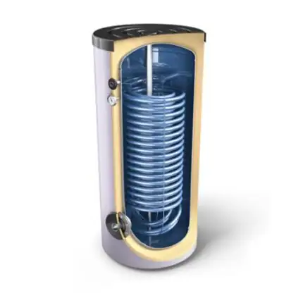 Boiler apa calda 200l cu serpentina marita pentru pompa de caldura