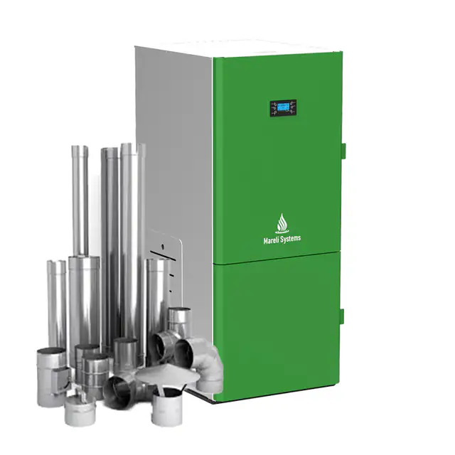 Centrala Peleti Compacta Mareli Premium Rubynor Sbn35 20 35kw Kit Evacuare Inox