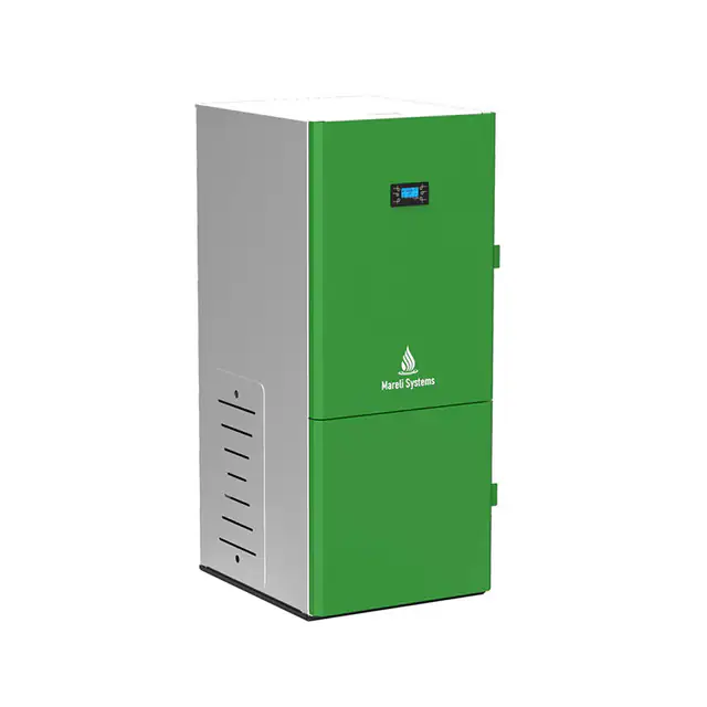 Centrala Peleti Compacta Mareli Premium Rubynor Sbn35 20 35kw Stabilizator Kit Evacuare Inox Boiler 120l