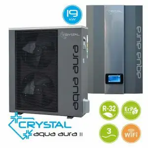 Pompa de caldura aer apa HomeFort Crystal Aqua Aura II 19kW- invertor